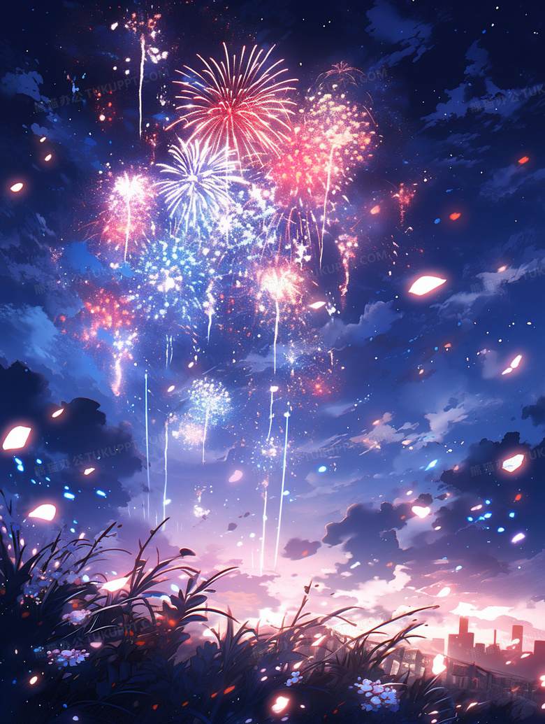 Spectacular New Rawana golden fireworks display over city skyline